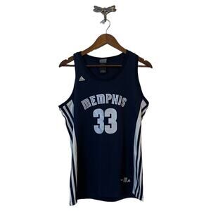 Adidas NBA Memphis Grizzlies Gasol Basketball Jersey Women's Size Large